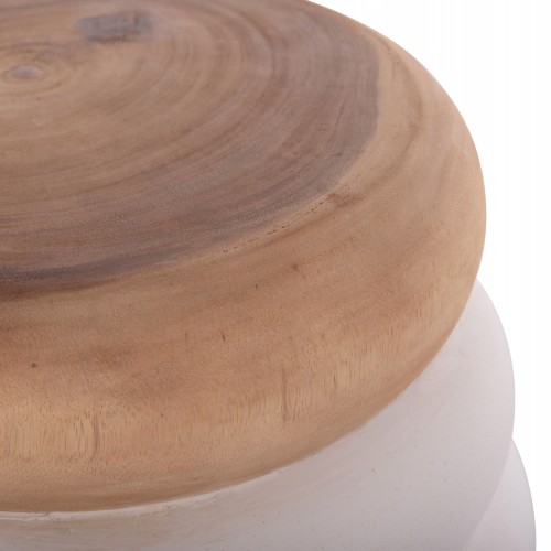 ΤΡΑΠΕΖΙ ΒΟΗΘΗΤΙΚΟ PUFFAT HM18172.02 FIBER CEMENT ΛΕΥΚΟ- ΞΥΛΟ TEAK TOP Φ45x46Υεκ. Σαλόνι ΤΡΑΠΕΖΙ ΒΟΗΘΗΤΙΚΟ PUFFAT HM18172.02 FIBER CEMENT ΛΕΥΚΟ- ΞΥΛΟ TEAK TOP Φ45x46Υεκ. Σαλόνι