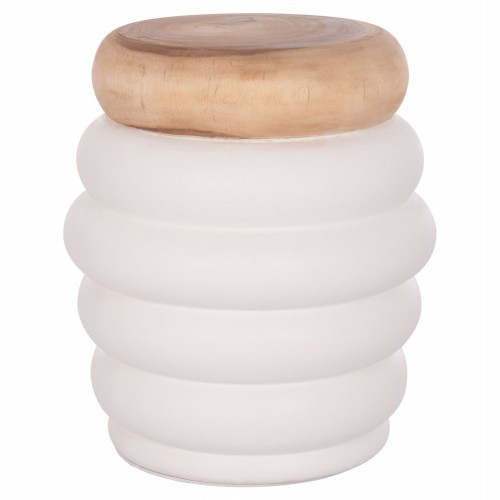 ΤΡΑΠΕΖΙ ΒΟΗΘΗΤΙΚΟ PUFFAT HM18172.02 FIBER CEMENT ΛΕΥΚΟ- ΞΥΛΟ TEAK TOP Φ45x46Υεκ. Σαλόνι ΤΡΑΠΕΖΙ ΒΟΗΘΗΤΙΚΟ PUFFAT HM18172.02 FIBER CEMENT ΛΕΥΚΟ- ΞΥΛΟ TEAK TOP Φ45x46Υεκ. Σαλόνι