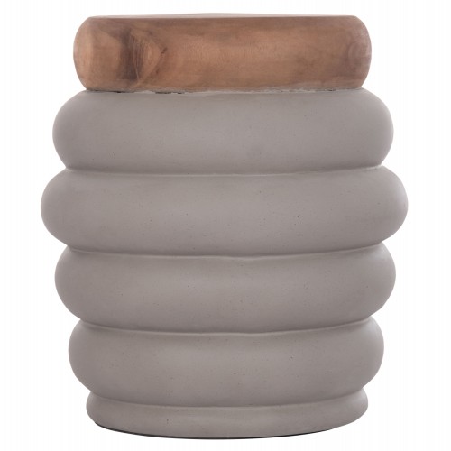 ΤΡΑΠΕΖΙ ΒΟΗΘΗΤΙΚΟ PUFFAT HM18172.03 FIBER CEMENT ΓΚΡΙ- ΞΥΛΟ TEAK TOP Φ45x46Υεκ. Σαλόνι ΤΡΑΠΕΖΙ ΒΟΗΘΗΤΙΚΟ PUFFAT HM18172.03 FIBER CEMENT ΓΚΡΙ- ΞΥΛΟ TEAK TOP Φ45x46Υεκ. Σαλόνι