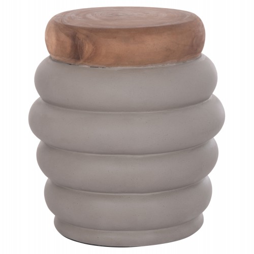 ΤΡΑΠΕΖΙ ΒΟΗΘΗΤΙΚΟ PUFFAT HM18172.03 FIBER CEMENT ΓΚΡΙ- ΞΥΛΟ TEAK TOP Φ45x46Υεκ. Σαλόνι ΤΡΑΠΕΖΙ ΒΟΗΘΗΤΙΚΟ PUFFAT HM18172.03 FIBER CEMENT ΓΚΡΙ- ΞΥΛΟ TEAK TOP Φ45x46Υεκ. Σαλόνι