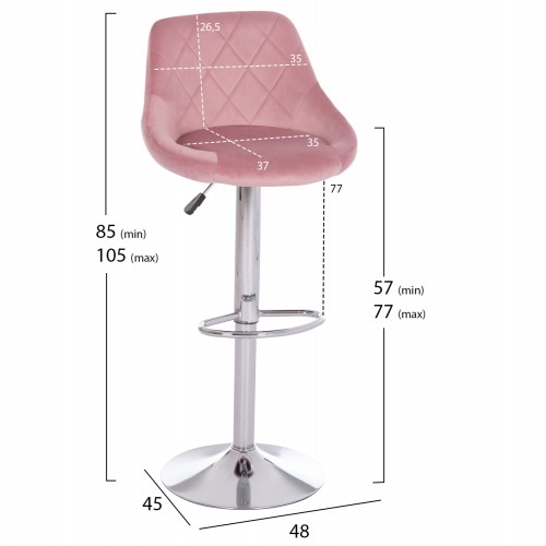 ΣΕΤ ΣΚΑΜΠΟ ΜΠΑΡ ROSE HM204.42 ΜΕ ΑΜΟΡΤΙΣΕΡ ΧΡΩΜΙΟΥ & ΣΑΠΙΟ ΜΗΛΟ ΒΕΛΟΥΔΟ 48x45x105Υεκ. Τραπεζαρία ΣΕΤ ΣΚΑΜΠΟ ΜΠΑΡ ROSE HM204.42 ΜΕ ΑΜΟΡΤΙΣΕΡ ΧΡΩΜΙΟΥ & ΣΑΠΙΟ ΜΗΛΟ ΒΕΛΟΥΔΟ 48x45x105Υεκ. Τραπεζαρία