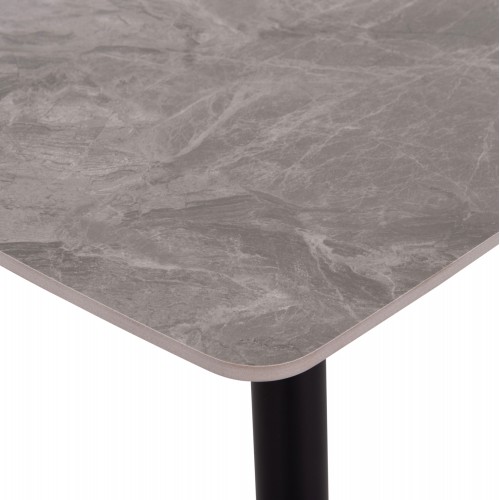 ΤΡΑΠΕΖΙ RAVEN HM9854.13 ΚΕΡΑΜΙΚΟ TOP ΓΚΡΙ ΜΑΡΜΑΡΟ-ΜΑΥΡΟ ΜΕΤΑΛΛΟ 120x70x73Υεκ. Σαλόνι