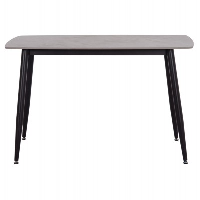 ΤΡΑΠΕΖΙ RAVEN HM9854.13 ΚΕΡΑΜΙΚΟ TOP ΓΚΡΙ ΜΑΡΜΑΡΟ-ΜΑΥΡΟ ΜΕΤΑΛΛΟ 120x70x73Υεκ. Σαλόνι