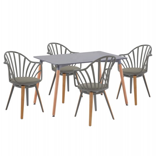 ΣΕΤ ΤΡΑΠΕΖΑΡΙΑΣ 5ΤΜΧ ANAIS HM21176 MDF TOP ΣΕ ΓΚΡΙ--P.P. & PU ΣΕ ΓΚΡΙ Τραπεζαρία ΣΕΤ ΤΡΑΠΕΖΑΡΙΑΣ 5ΤΜΧ ANAIS HM21176 MDF TOP ΣΕ ΓΚΡΙ--P.P. & PU ΣΕ ΓΚΡΙ Τραπεζαρία