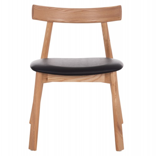ΣΕΤ KΑΡΕΚΛΑ ΤΡΑΠΕΖΑΡΙΑΣ SEKAN HM18245.04 RUBBERWOOD-ΜΑΥΡΟ PU 60x54x72Υεκ Σαλόνι