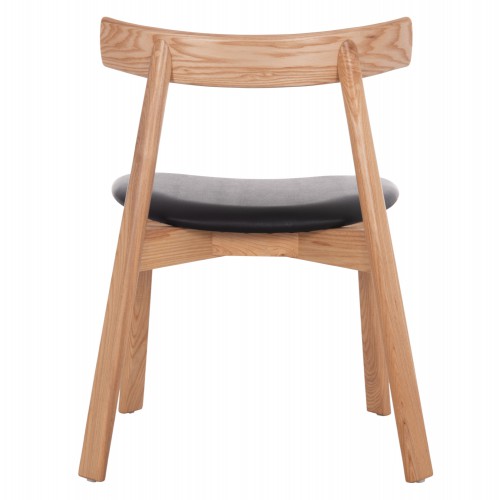 ΣΕΤ KΑΡΕΚΛΑ ΤΡΑΠΕΖΑΡΙΑΣ SEKAN HM18245.04 RUBBERWOOD-ΜΑΥΡΟ PU 60x54x72Υεκ Σαλόνι