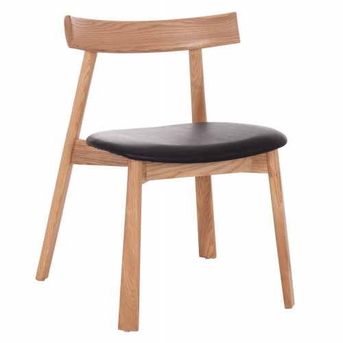 ΣΕΤ KΑΡΕΚΛΑ ΤΡΑΠΕΖΑΡΙΑΣ SEKAN HM18245.04 RUBBERWOOD-ΜΑΥΡΟ PU 60x54x72Υεκ Σαλόνι