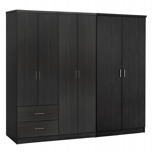 ΝΤΟΥΛΑΠΑ 6ΦΥΛΛΗ BLAKELY HM21235.01 ΜΕΛΑΜΙΝΗ ΧΡΩΜΑ ZEBRANO 201x43x181Υεκ Υπνοδωμάτιο