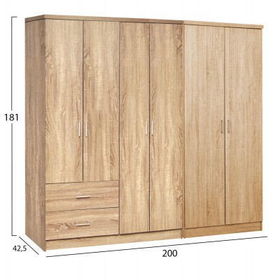 ΝΤΟΥΛΑΠΑ 6ΦΥΛΛΗ BLAKELY HM21235.02 ΜΕΛΑΜΙΝΗ ΧΡΩΜΑ SONAMA 201x43x181Υεκ ΝΤΟΥΛΑΠΑ 6ΦΥΛΛΗ BLAKELY HM21235.02 ΜΕΛΑΜΙΝΗ ΧΡΩΜΑ SONAMA 201x43x181Υεκ