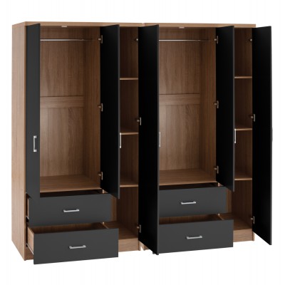 ΝΤΟΥΛΑΠΑ 6ΦΥΛΛΗ CAESAR HM21236.01 ΜΕΛΑΜΙΝΗ SONAMA & ΣΚΟΥΡΟ ΓΚΡΙ 180x42,5Χ181Υεκ. Υπνοδωμάτιο ΝΤΟΥΛΑΠΑ 6ΦΥΛΛΗ CAESAR HM21236.01 ΜΕΛΑΜΙΝΗ SONAMA & ΣΚΟΥΡΟ ΓΚΡΙ 180x42,5Χ181Υεκ. Υπνοδωμάτιο