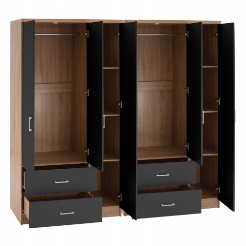 ΝΤΟΥΛΑΠΑ 6ΦΥΛΛΗ CAESAR HM21236.01 ΜΕΛΑΜΙΝΗ SONAMA & ΣΚΟΥΡΟ ΓΚΡΙ 180x42,5Χ181Υεκ. Υπνοδωμάτιο ΝΤΟΥΛΑΠΑ 6ΦΥΛΛΗ CAESAR HM21236.01 ΜΕΛΑΜΙΝΗ SONAMA & ΣΚΟΥΡΟ ΓΚΡΙ 180x42,5Χ181Υεκ. Υπνοδωμάτιο