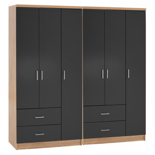 ΝΤΟΥΛΑΠΑ 6ΦΥΛΛΗ CAESAR HM21236.01 ΜΕΛΑΜΙΝΗ SONAMA & ΣΚΟΥΡΟ ΓΚΡΙ 180x42,5Χ181Υεκ. Υπνοδωμάτιο ΝΤΟΥΛΑΠΑ 6ΦΥΛΛΗ CAESAR HM21236.01 ΜΕΛΑΜΙΝΗ SONAMA & ΣΚΟΥΡΟ ΓΚΡΙ 180x42,5Χ181Υεκ. Υπνοδωμάτιο