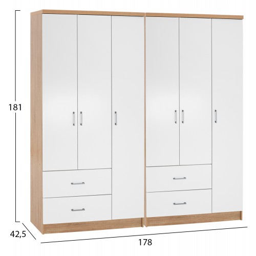 ΝΤΟΥΛΑΠΑ 6ΦΥΛΛΗ CAESAR HM21236.02 ΜΕΛΑΜΙΝΗ SONAMA & ΛΕΥΚΟ 180x42,5Χ181Υεκ. Υπνοδωμάτιο ΝΤΟΥΛΑΠΑ 6ΦΥΛΛΗ CAESAR HM21236.02 ΜΕΛΑΜΙΝΗ SONAMA & ΛΕΥΚΟ 180x42,5Χ181Υεκ. Υπνοδωμάτιο