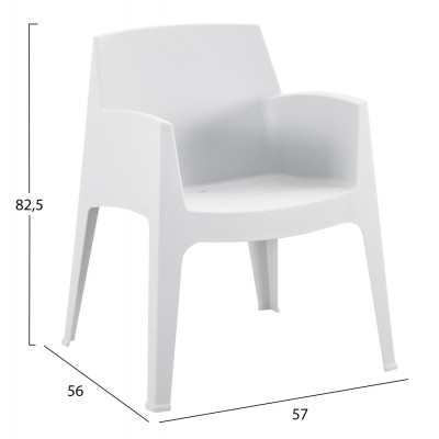 ΠΟΛΥΘΡΟΝΑ ΠΟΛΥΠΡΟΠΥΛΕΝΙΟΥ SLEEK HM6370.01 ΛΕΥΚΗ 68x63x82,5Υεκ. ΠΟΛΥΘΡΟΝΑ ΠΟΛΥΠΡΟΠΥΛΕΝΙΟΥ SLEEK HM6370.01 ΛΕΥΚΗ 68x63x82,5Υεκ.