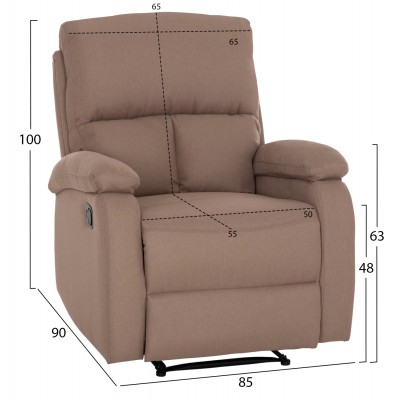ΠΟΛΥΘΡΟΝΑ RELAX DIONI HM3296.03 ΜΠΕΖ ΥΦΑΣΜΑ 85x90x100Υεκ. ΠΟΛΥΘΡΟΝΑ RELAX DIONI HM3296.03 ΜΠΕΖ ΥΦΑΣΜΑ 85x90x100Υεκ.