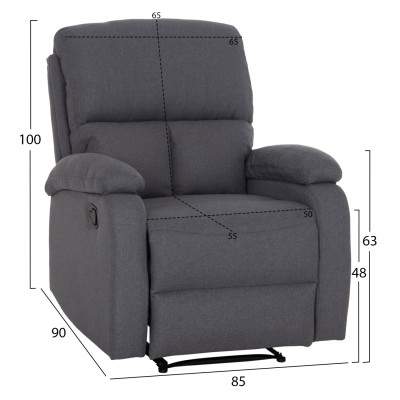 ΠΟΛΥΘΡΟΝΑ RELAX DIONI HM3296.01 ΓΚΡΙ ΥΦΑΣΜΑ 85x90x100Υεκ. ΠΟΛΥΘΡΟΝΑ RELAX DIONI HM3296.01 ΓΚΡΙ ΥΦΑΣΜΑ 85x90x100Υεκ.