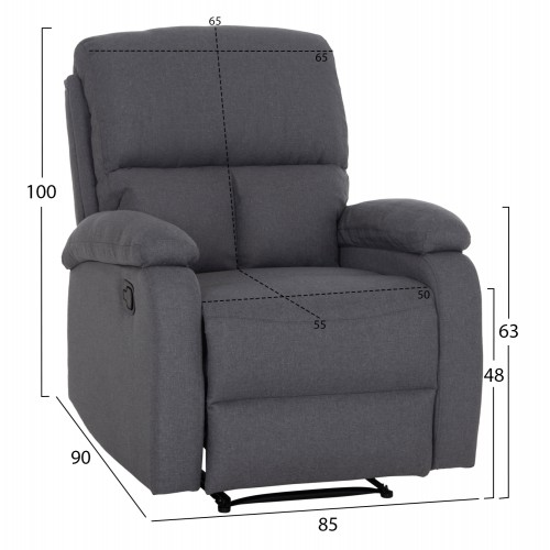ΠΟΛΥΘΡΟΝΑ RELAX DIONI HM3296.01 ΓΚΡΙ ΥΦΑΣΜΑ 81x94x97Υεκ. Σαλόνι ΠΟΛΥΘΡΟΝΑ RELAX DIONI HM3296.01 ΓΚΡΙ ΥΦΑΣΜΑ 81x94x97Υεκ. Σαλόνι