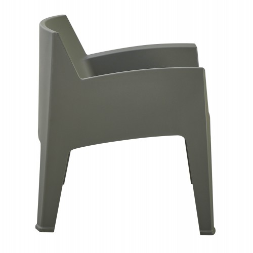ΠΟΛΥΘΡΟΝΑ ΠΟΛΥΠΡΟΠΥΛΕΝΙΟΥ LOUNGE SLEEK HM6365.05 DARK OLIVE GREEN 62,5x48,5x73Υεκ. Εξωτερικού Χώρου