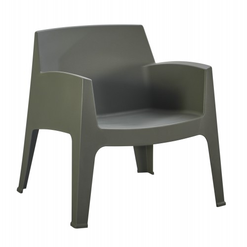 ΠΟΛΥΘΡΟΝΑ ΠΟΛΥΠΡΟΠΥΛΕΝΙΟΥ LOUNGE SLEEK HM6365.05 DARK OLIVE GREEN 62,5x48,5x73Υεκ. Εξωτερικού Χώρου