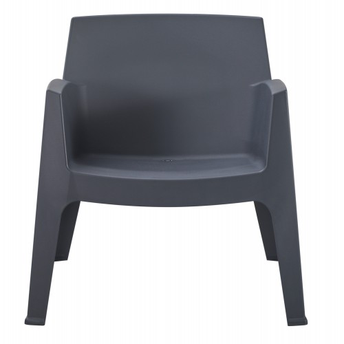 ΠΟΛΥΘΡΟΝΑ ΠΟΛΥΠΡΟΠΥΛΕΝΙΟΥ LOUNGE SLEEK HM6365.10 ΓΚΡΙ 62,5x48,5x73Υεκ. Εξωτερικού Χώρου