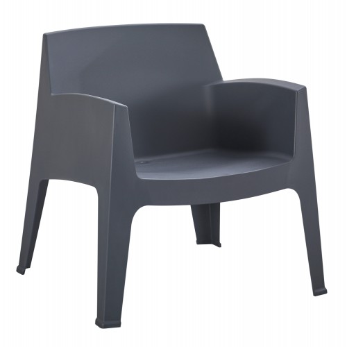 ΠΟΛΥΘΡΟΝΑ ΠΟΛΥΠΡΟΠΥΛΕΝΙΟΥ LOUNGE SLEEK HM6365.10 ΓΚΡΙ 62,5x48,5x73Υεκ. Εξωτερικού Χώρου