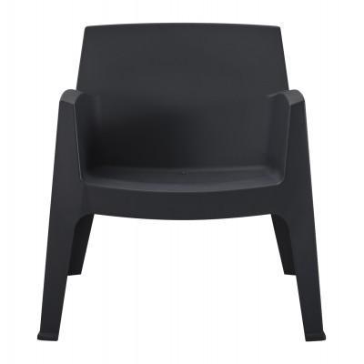 ΠΟΛΥΘΡΟΝΑ ΠΟΛΥΠΡΟΠΥΛΕΝΙΟΥ LOUNGE SLEEK HM6365.02 ΜΑΥΡΟ 62,5x48,5x73Υεκ. Εξωτερικού Χώρου