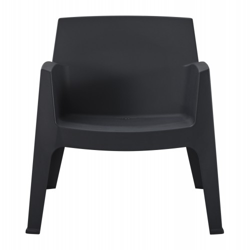 ΠΟΛΥΘΡΟΝΑ ΠΟΛΥΠΡΟΠΥΛΕΝΙΟΥ LOUNGE SLEEK HM6365.02 ΜΑΥΡΟ 62,5x48,5x73Υεκ. Εξωτερικού Χώρου