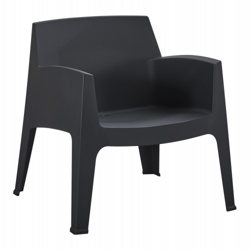 ΠΟΛΥΘΡΟΝΑ ΠΟΛΥΠΡΟΠΥΛΕΝΙΟΥ LOUNGE SLEEK HM6365.02 ΜΑΥΡΟ 62,5x48,5x73Υεκ. Εξωτερικού Χώρου