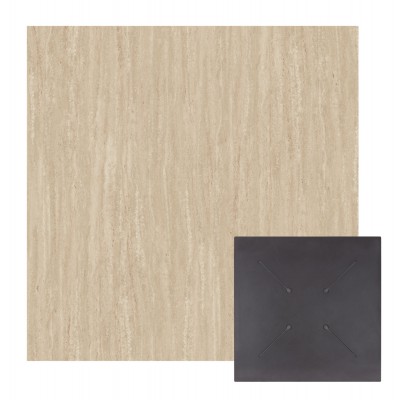 ΣΕΤ ΕΠΙΦΑΝΕΙΑ ΤΡΑΠΕΖΙΟΥ HPL ΤΕΤΡΑΓΩΝΗ HM5837.35 TRAVERTINE 60x60εκ.