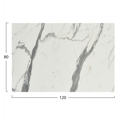 ΕΠΙΦΑΝΕΙΑ ΤΡΑΠΕΖΙΟΥ HPL ΟΡΘΟΓΩΝΙΑ HM5840.31 WHITE MARBLE 120x80εκ.