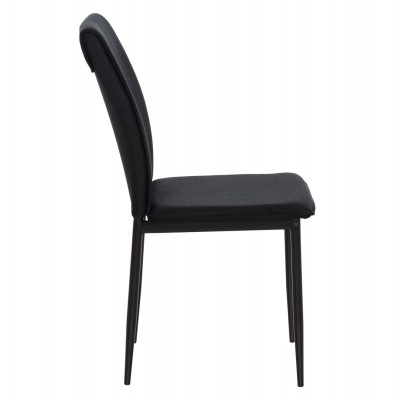 ΚΑΡΕΚΛΑ ΤΡΑΠΕΖΑΡΙΑΣ PERKY HM18347.02 ΜΑΥΡΟ ΥΦΑΣΜΑ & ΜΕΤΑΛΛΙΚΑ ΠΟΔΙΑ 42x58x89,5Υεκ Σαλόνι