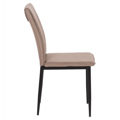 ΚΑΡΕΚΛΑ ΤΡΑΠΕΖΑΡΙΑΣ PERKY HM18347.04 ΜΠΕΖ ΥΦΑΣΜΑ-ΜΕΤΑΛ. ΠΟΔΙΑ ΜΑΥΡΑ 42x58x89,5Υεκ Σαλόνι