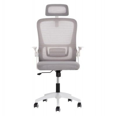 ΚΑΡΕΚΛΑ ΓΡΑΦΕΙΟΥ BLAZER HM1205.02 ΓΚΡΙ MESH-ΛΕΥΚΟΣ ΣΚΕΛΕΤΟΣ NYLON 60,5x47x85,5Υεκ. Έπιπλα Γραφείου