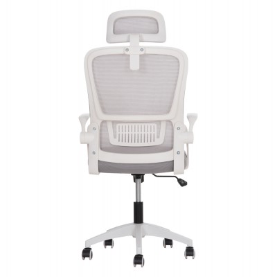 ΚΑΡΕΚΛΑ ΓΡΑΦΕΙΟΥ BLAZER HM1205.02 ΓΚΡΙ MESH-ΛΕΥΚΟΣ ΣΚΕΛΕΤΟΣ NYLON 60,5x47x85,5Υεκ. Έπιπλα Γραφείου