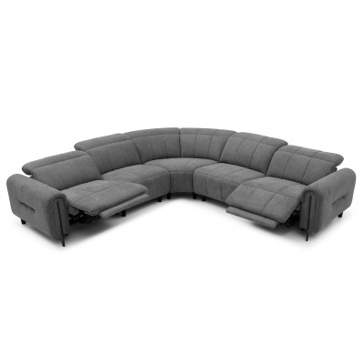 ΓΩΝΙΑΚΟΣ ΚΑΝΑΠΕΣ ΜΕ RECLINE ORACLE HM3290.01 ΓΚΡΙ ΥΦΑΣΜΑ 293x293x98Υεκ. Σαλόνι