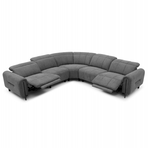 ΓΩΝΙΑΚΟΣ ΚΑΝΑΠΕΣ ΜΕ RECLINE ORACLE HM3290.01 ΓΚΡΙ ΥΦΑΣΜΑ 293x293x98Υεκ. Σαλόνι