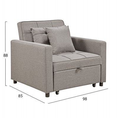 ΠΟΛΥΘΡΟΝΑ-ΚΡΕΒΑΤΙ MERO HM3306.03 ΜΠΕΖ ΥΦΑΣΜΑ 100x90x83Υεκ. ΠΟΛΥΘΡΟΝΑ-ΚΡΕΒΑΤΙ MERO HM3306.03 ΜΠΕΖ ΥΦΑΣΜΑ 100x90x83Υεκ.