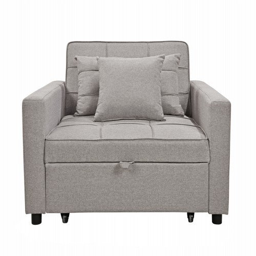 ΠΟΛΥΘΡΟΝΑ-ΚΡΕΒΑΤΙ MERO HM3306.03 ΜΠΕΖ ΥΦΑΣΜΑ 98x85x88Υεκ. Σαλόνι ΠΟΛΥΘΡΟΝΑ-ΚΡΕΒΑΤΙ MERO HM3306.03 ΜΠΕΖ ΥΦΑΣΜΑ 98x85x88Υεκ. Σαλόνι