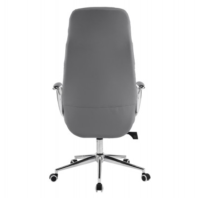 ΚΑΡΕΚΛΑ ΓΡΑΦΕΙΟΥ TEETER HM18355.10 ΓΚΡΙ PU ΔΕΡΜΑ--ΒΑΣΗ ΧΡΩΜΙΟΥ 67x66x121Υεκ Έπιπλα Γραφείου