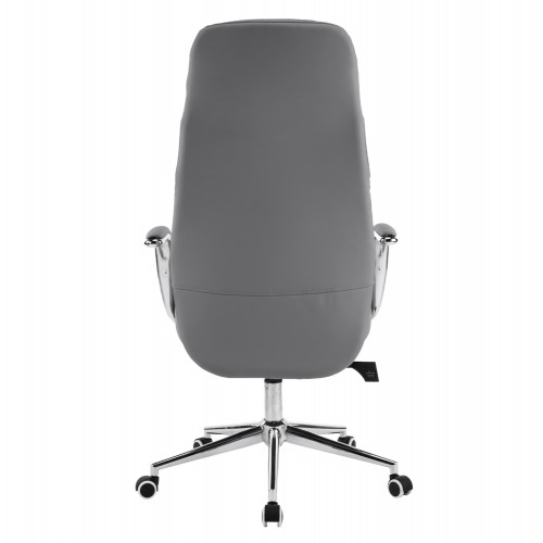 ΚΑΡΕΚΛΑ ΓΡΑΦΕΙΟΥ TEETER HM18355.10 ΓΚΡΙ PU ΔΕΡΜΑ--ΒΑΣΗ ΧΡΩΜΙΟΥ 67x66x121Υεκ Έπιπλα Γραφείου