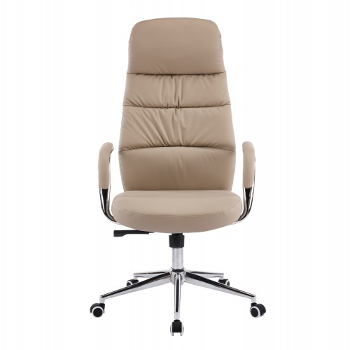 ΚΑΡΕΚΛΑ ΓΡΑΦΕΙΟΥ TEETER HM18355.02 ΜΠΕΖ PU ΔΕΡΜΑ--ΒΑΣΗ ΧΡΩΜΙΟΥ 67x66x121Υεκ Έπιπλα Γραφείου