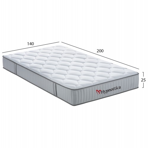 ΣΤΡΩΜΑ ΔΙΠΛΟ HYPNOTTICA HM748.04 POCKET SPRINGS--ΛΕΥΚΟ 140x200x25Υεκ. Smart Deals ΣΤΡΩΜΑ ΔΙΠΛΟ HYPNOTTICA HM748.04 POCKET SPRINGS--ΛΕΥΚΟ 140x200x25Υεκ. Smart Deals