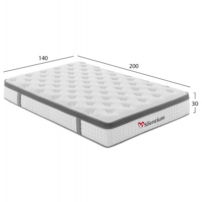 ΣΤΡΩΜΑ ΔΙΠΛΟ SILENTIUM HM749.04 POCKET SPRINGS--ΛΕΥΚΟ 140x200x30Υεκ. ΣΤΡΩΜΑ ΔΙΠΛΟ SILENTIUM HM749.04 POCKET SPRINGS--ΛΕΥΚΟ 140x200x30Υεκ.