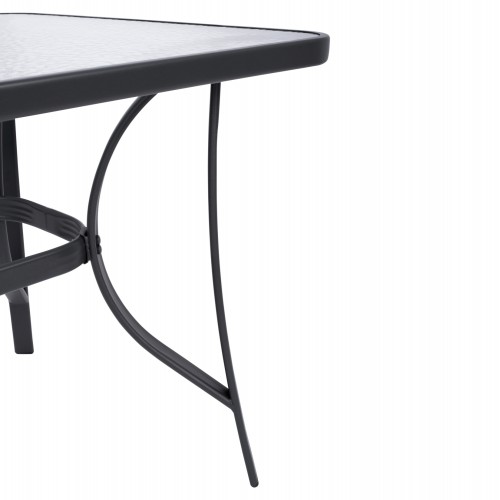 ΣΕΤ ΤΡΑΠΕΖΑΡΙΑΣ 5ΤΜΧ BRUNO HM10729.01 ΚΑΡΕΚΛΕΣ ΜΕΤΑΛΛΙΚΕΣ & ΤΡΑΠΕΖΙ 140x80εκ ΓΚΡΙ Εξωτερικού Χώρου