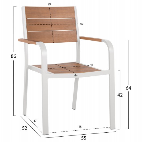ΣΕΤ ΤΡΑΠΕΖΑΡΙΑΣ TABER HM10738 ΤΡΑΠΕΖΙ & 6 ΠΟΛΥΘΡΟΝΕΣ-ΑΛΟΥΜΙΝΙΟ & POLYWOOD-ΛΕΥΚΟ Εξωτερικού Χώρου ΣΕΤ ΤΡΑΠΕΖΑΡΙΑΣ TABER HM10738 ΤΡΑΠΕΖΙ & 6 ΠΟΛΥΘΡΟΝΕΣ-ΑΛΟΥΜΙΝΙΟ & POLYWOOD-ΛΕΥΚΟ Εξωτερικού Χώρου
