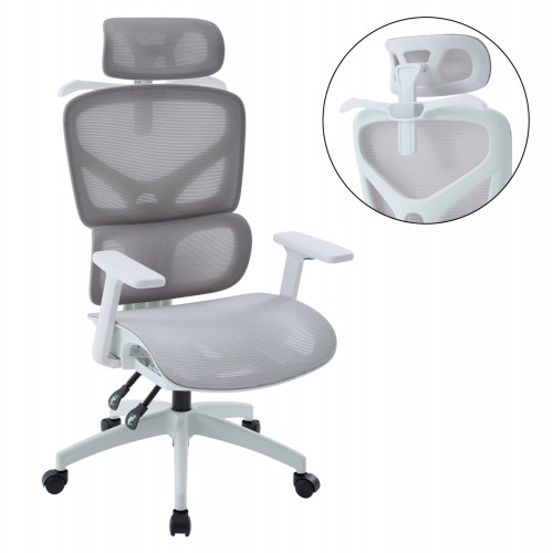 ΚΑΡΕΚΛΑ ΓΡΑΦΕΙΟΥ APEX HM1227.02 ΛΕΥΚΟ PP--ΑΝΟΙΧΤΟ ΓΚΡΙ MESH 68x68x120-130Υεκ Έπιπλα Γραφείου ΚΑΡΕΚΛΑ ΓΡΑΦΕΙΟΥ APEX HM1227.02 ΛΕΥΚΟ PP--ΑΝΟΙΧΤΟ ΓΚΡΙ MESH 68x68x120-130Υεκ Έπιπλα Γραφείου