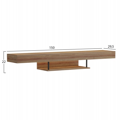 ΕΠΙΠΛΟ ΤΗΛΕΟΡΑΣΗΣ ΤΟΙΧΟΥ ME LED SAVOR HM18381.01 ΜΕΛΑΜΙΝΗ ΣΕ OAK 150x29,5x22Υεκ Σαλόνι ΕΠΙΠΛΟ ΤΗΛΕΟΡΑΣΗΣ ΤΟΙΧΟΥ ME LED SAVOR HM18381.01 ΜΕΛΑΜΙΝΗ ΣΕ OAK 150x29,5x22Υεκ Σαλόνι