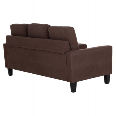 ΚΑΝΑΠΕΣ ΓΩΝΙΑ ΑΝΑΣΤΡΕΨΙΜΗ MEGGY HM3297.12 ΚΑΦΕ ΥΦΑΣΜΑ 184.5x129x86Yεκ. Σαλόνι