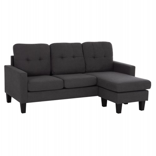 ΚΑΝΑΠΕΣ ΓΩΝΙΑ ΑΝΑΣΤΡΕΨΙΜΗ MEGGY HM3297.11 ΓΚΡΙ ΥΦΑΣΜΑ 184.5x75-129x86Yεκ. Σαλόνι