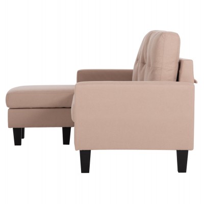 ΚΑΝΑΠΕΣ ΓΩΝΙΑ ΑΝΑΣΤΡΕΨΙΜΗ MEGGY HM3297.13 ΜΠΕΖ ΥΦΑΣΜΑ 184.5x75-129x86Yεκ. Σαλόνι